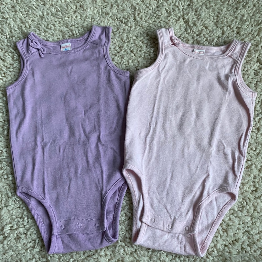 Two Old Navy Tank Top Bodysuits